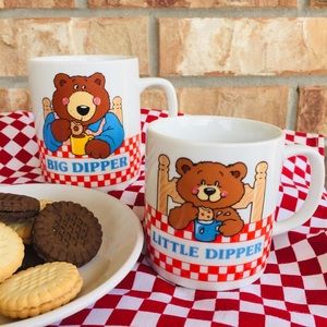 Vintage Avon Big Dipper Little Dipper Mugs